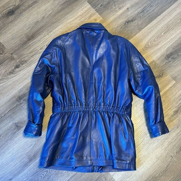 Georgetown leather design ladies soft leather jacket coat size small Y2K retro - Picture 8 of 16